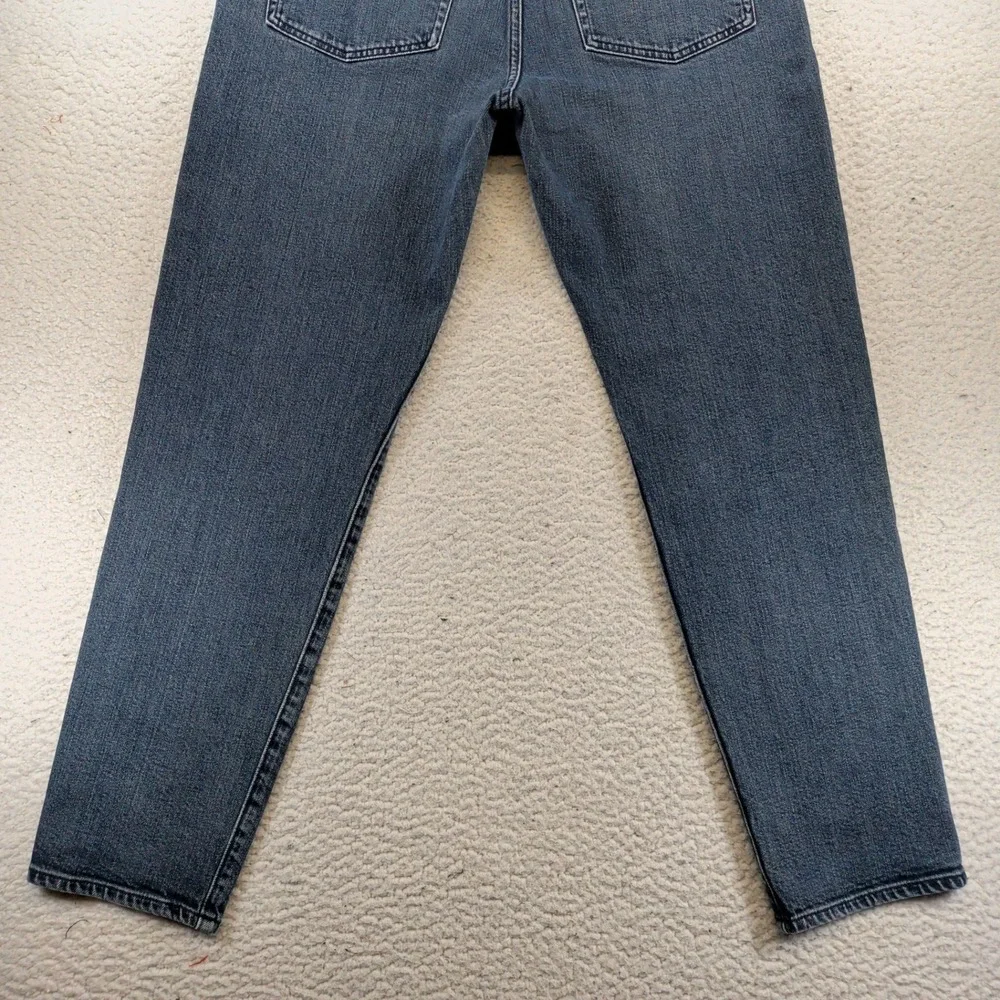 Madewell Mens Relaxed Taper Jeans Dark Wash Blue Stretch Denim 33x32 NC245
